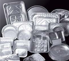 Lightweight Aluminum Foil Baking Pans , Hygienic Disposable Aluminum Pans