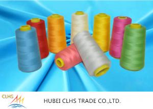  100% Virgin Spun Multi Colored Sewing Thread , Knitting Weaving Polyester Core Spun Thread Manufactures