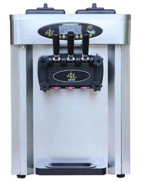 Soft Serve Three Head Popsicle Ice Cream Machine 1800W