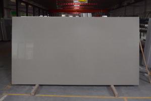 China Class 3 Slip Resistance Grey Color Quartz Stone Slab 3000X1500X20mm For Kitchen Bench Top on sale
