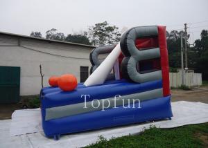  Double Stitch 16.5FTL Inflatable Basketball Games With Hoops Waterproof Manufactures