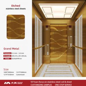  Mirror Finish Etched Stainless Steel Sheet Decorative Chemical Etching Elevator Stainless Steel Plate Manufactures