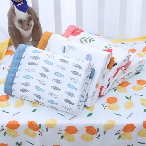 Extra Large Muslin Baby Blankets Breathable Bamboo Cotton Seersucker