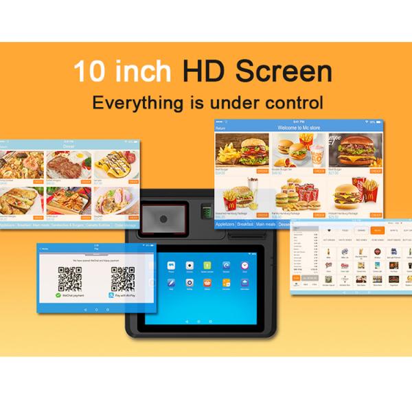 Thermal Printer POS Register System , Touch Screen Contactless Pos Terminal