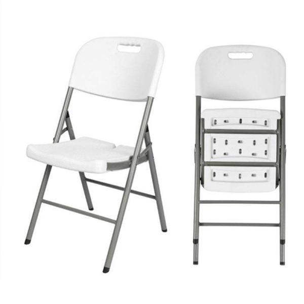 HDPE Plastic Folding Chairs Outdoor White Folding Chairs Plastic Customized
