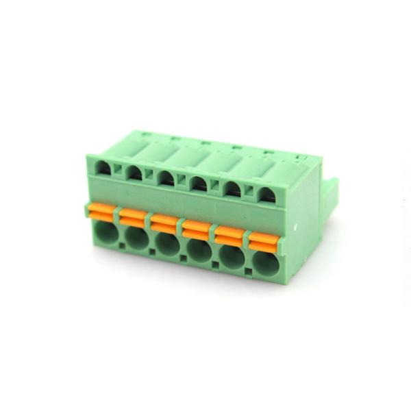 5.08mm Pitch Plug-in Screwless Terminal Blocks Plug Horizontal Wiring Entry