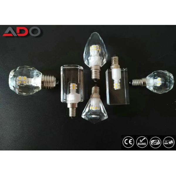 Clear Crystal Led Candle Light Bulbs Lm80 Dimmable Type 90lm / W 4000k