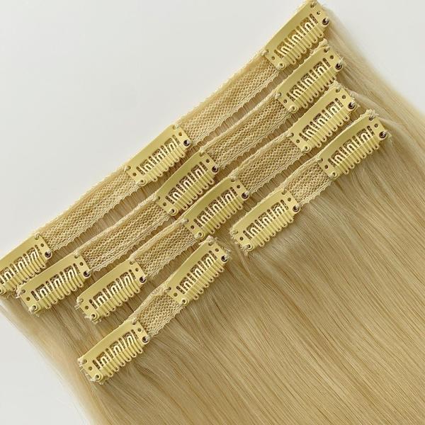 Clip in Russian Hair Extensions Straight Texture and Pre-Bonded Style Guaranteed