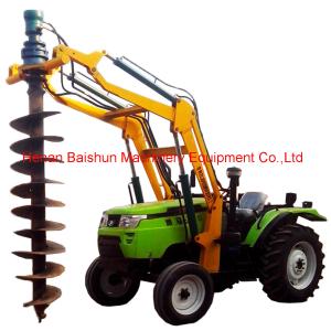 China Alloy Steel Tractor Pole Erection Machine With Hydraulic Post Hole Digger on sale