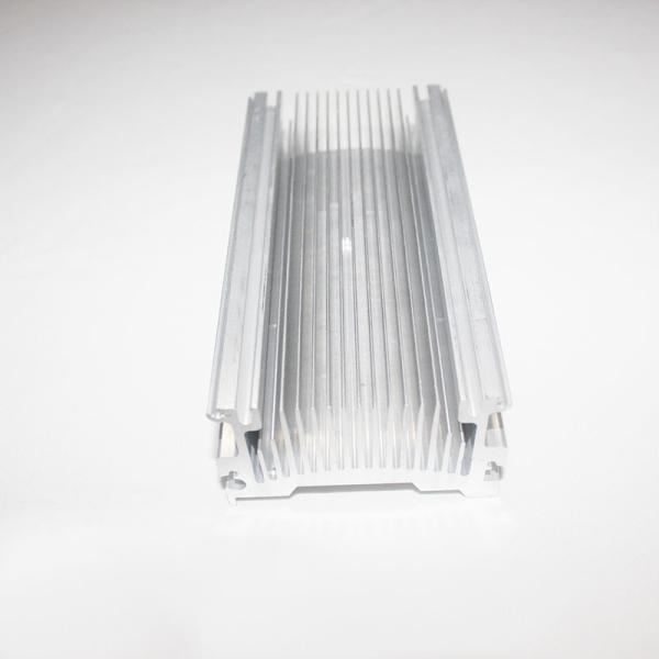 Electronic Heat Dissipation Aluminum Profile Heat Sink CNC Machining Silver Black Customized Components for Heat Transfer