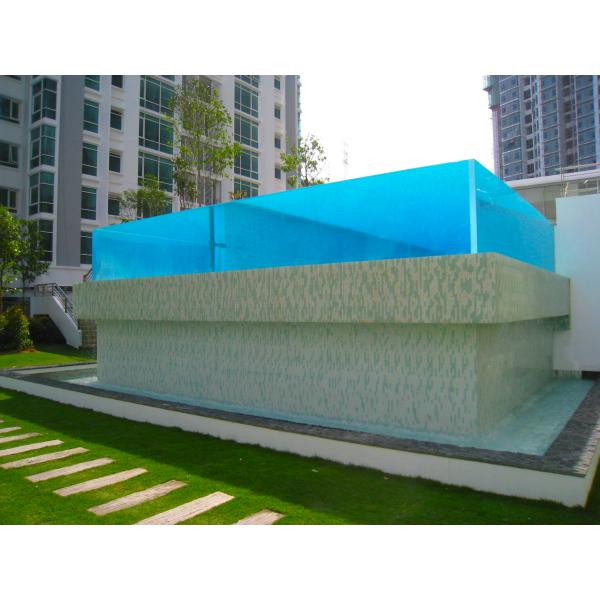 Customized Size Clear Acrylic Panels For Pool Fence AUPOOL Polycarbonate Pool Cover