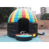 Kids N adults party inflatable disco dome bouncy castle made of lead free pvc for sale