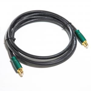  Factory Outlet Digital Optical Audio Cable Olive Green Metal Shell With Woven Net 0.8M 1.2M Manufactures
