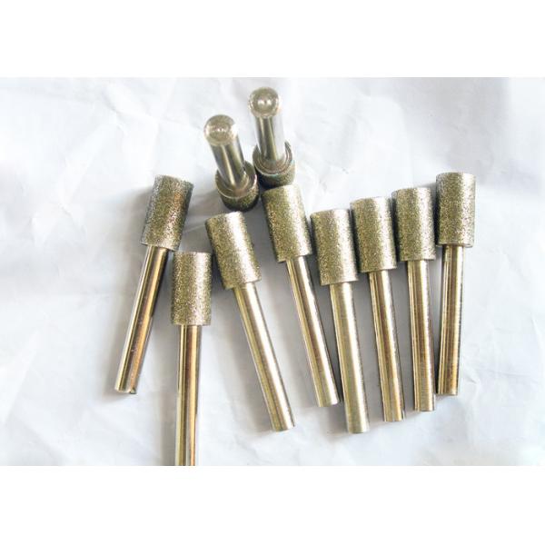 Abrasive Electroplated Diamond Grinding Pins Tools Rotary Tungsten OEM Service