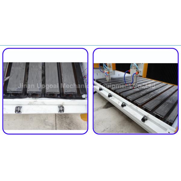 New Double Z-axis Double Heads Stone CNC Carving Machine with Steel Table