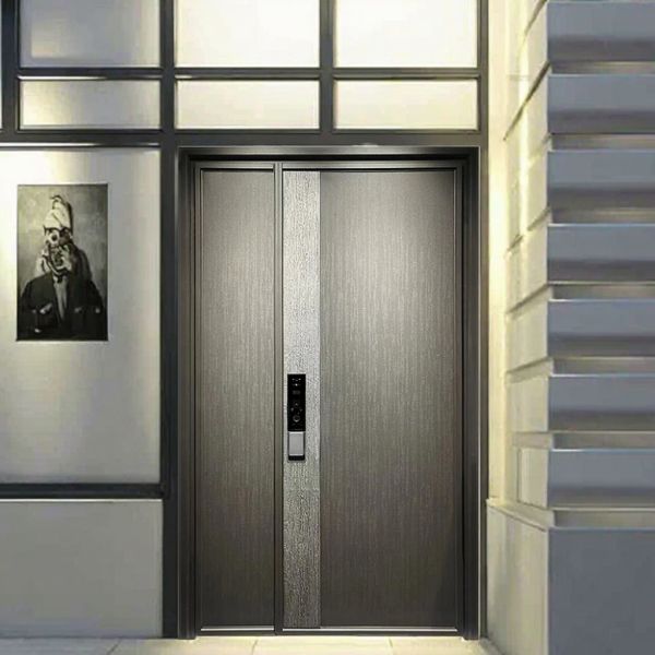 Commercial Finished Waterproof Exterior Door Modern Custom Son Mother Style