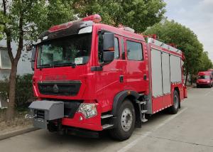 China ISO9001 80L/S Fire Pump 4x2 Drive Water Foam Fire Truck with Two Row Cab on sale