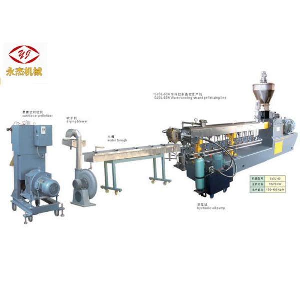 PET Bottle Recycling PET Pelletizing Line With Screw Feeding Machine 400kg/H