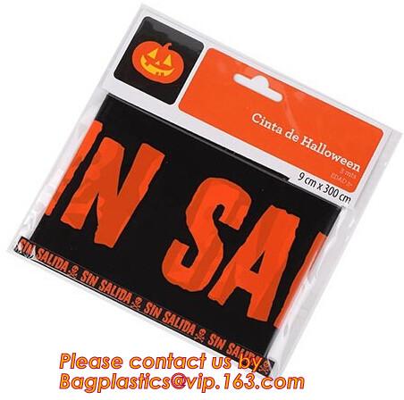 Halloween Birthday Party theme warning caution PE tapes for event decoration,Halloween Caution Tapes,Halloween Warning T