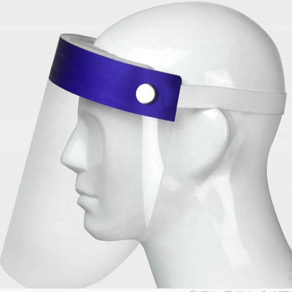 Polycarbonate Clear Plastic Face Shield , Safety Face Shield Chemical Resistant