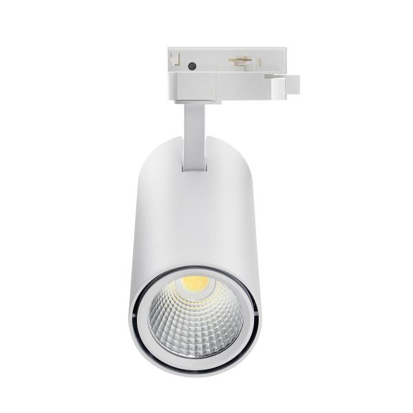 30w led track light 110LM/W 90RA Dimmable F1 plus Series LED track light,  Lifud driver + TYF LED, 5 CCT by DIP switch