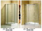 Tempered Glass Shower Door Enclosures With Top Roller One Side Sliding Door