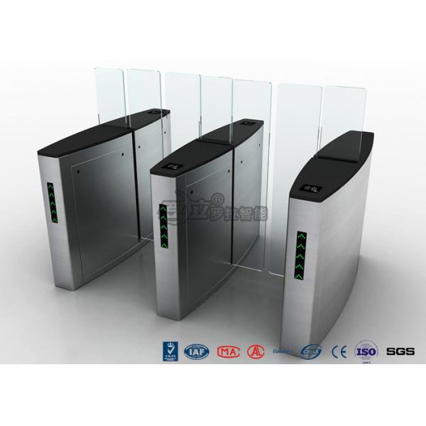 Stainless Steel Access Control Turnstiles , Sliding Turnstile Security Systems