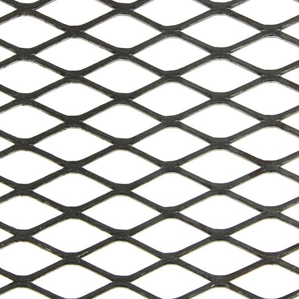 1/2" #18 Carbon Steel Expanded Metal Mesh Flat For Security Partitions