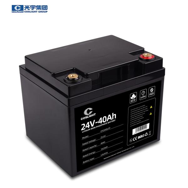 24v 40ah Lifepo4 Lithium Batteries For Golf Carts Storage Car