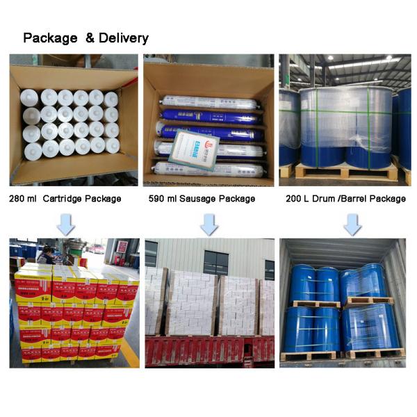 Black 280ml Neutral Silicone Sealant 12 Months Fast Curing Sealant