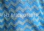 Microfiber Wavy Jacquard Twisted Pile Fabric / Mop Fabric , 150D / 144F Yarn