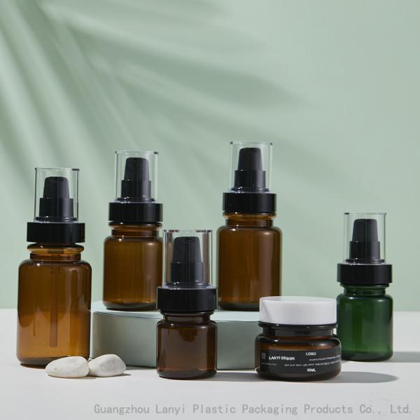 Screen Printing 110ml 140ml PET Cosmetic Lotion Bottle