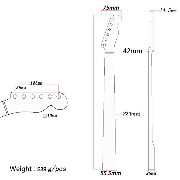 Adjustable Truss Rod Guitar Neck