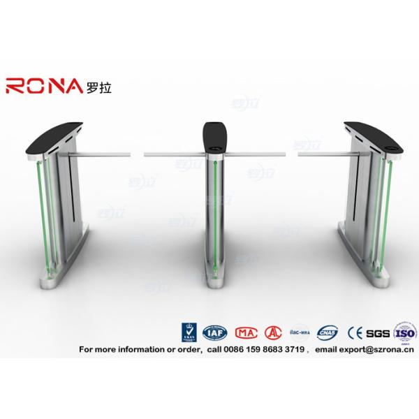Access Control Electronic Barrier Gates , Turnstile Flap Barrier With CE Approved