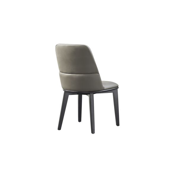 Nordic Modern Minimalist Solid Ash Wood Dining Chair Leather Backrest Designer Dining Chair for Home Restaurant