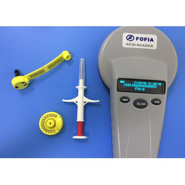 7cm Handheld Pet Microchip Reader For Cat / Dog Glass Tag Reading