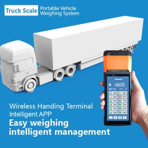  Portable Mobile Truck Scale 6000kg Axle Weigh Aluminium LED Display Manufactures