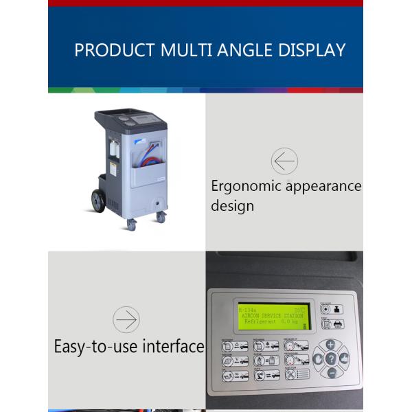 R1234yf Automatic AC Refrigerant Recovery Machine AC Service Station 220V