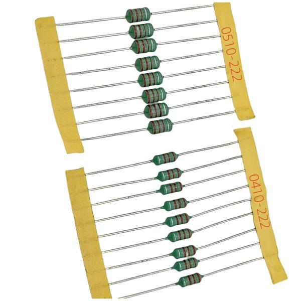 High Stability Color Ring Inductor Axial Lead Induction for Filter Circuits