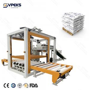 1300-1500mm Final Pallet Height High Level Palletizer For Dry Powder Mortar Packaging Manufactures