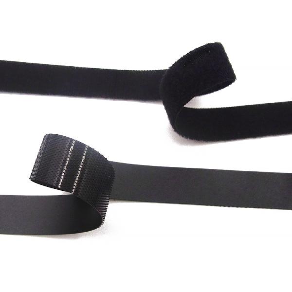 Black And White Hook And Loop Closures Non Prickly Comfortable For Clothing And Shoes