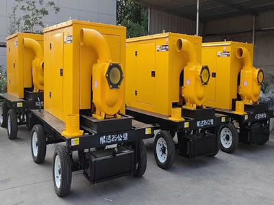 Self Priming Diesel Water Pump Set 1450 RPM Diesel Engine Water Pump For Mine