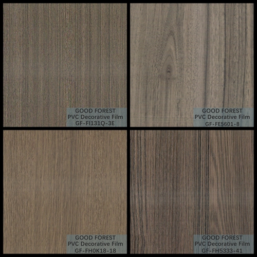 Partition PVC Decorative Film 0.25mm - 0.60mm Thickness Dark Grey Color