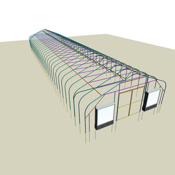 Light Deprivation Plastic Covered Blackout Greenhouse For USA With 4-5.5 Meter Roof Height