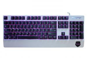  104 Keys Anti Ghosting Gaming Keyboard , Red Blue Purple Backlit Gaming Keyboard Manufactures