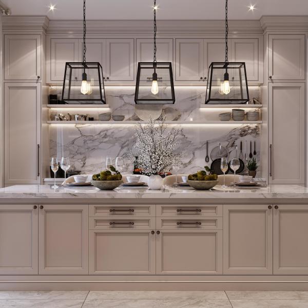 Luxury Complete Full Set White Kichen Cabinets Furniture Solid Wood Walnut Flat Pack Kitchen Cabinets