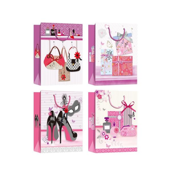 Christmas Paper Bags eco friendly OEM production