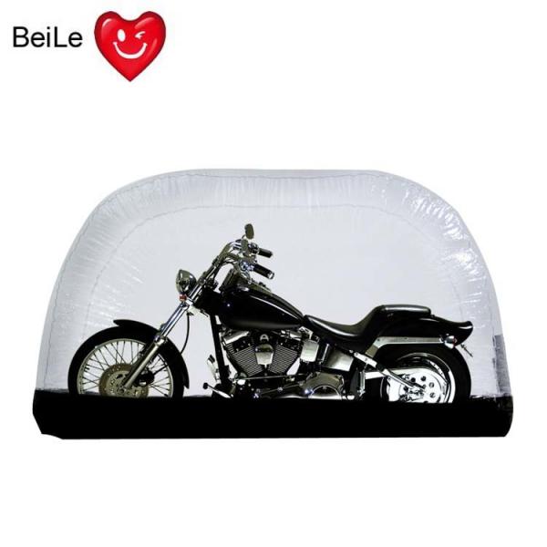 Quality Folding bubble transparent PVC inflatable motorcycle tent cover for sale