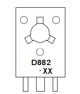 D882 NPN Transistor Circuit , NPN Power Transistor Collector Emitter Voltage 30v
