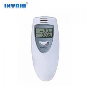  Single Screen Breathalyzer Alcohol Tester White Mini Lcd Detector Manufactures